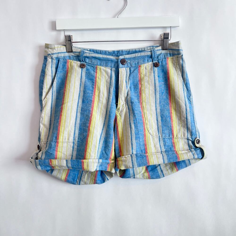 Patagonia  W's Island Hemp Shorts Style #58080 Women's Size 10 Blue and Yellow